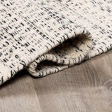 Williford Handwoven Wool Area Rug – striped design, artisan texture, neutral tones
