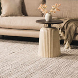 Williford Handwoven Wool Area Rug – striped design, artisan texture, neutral tones