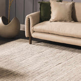 Williford Handwoven Wool Area Rug – striped design, artisan texture, neutral tones