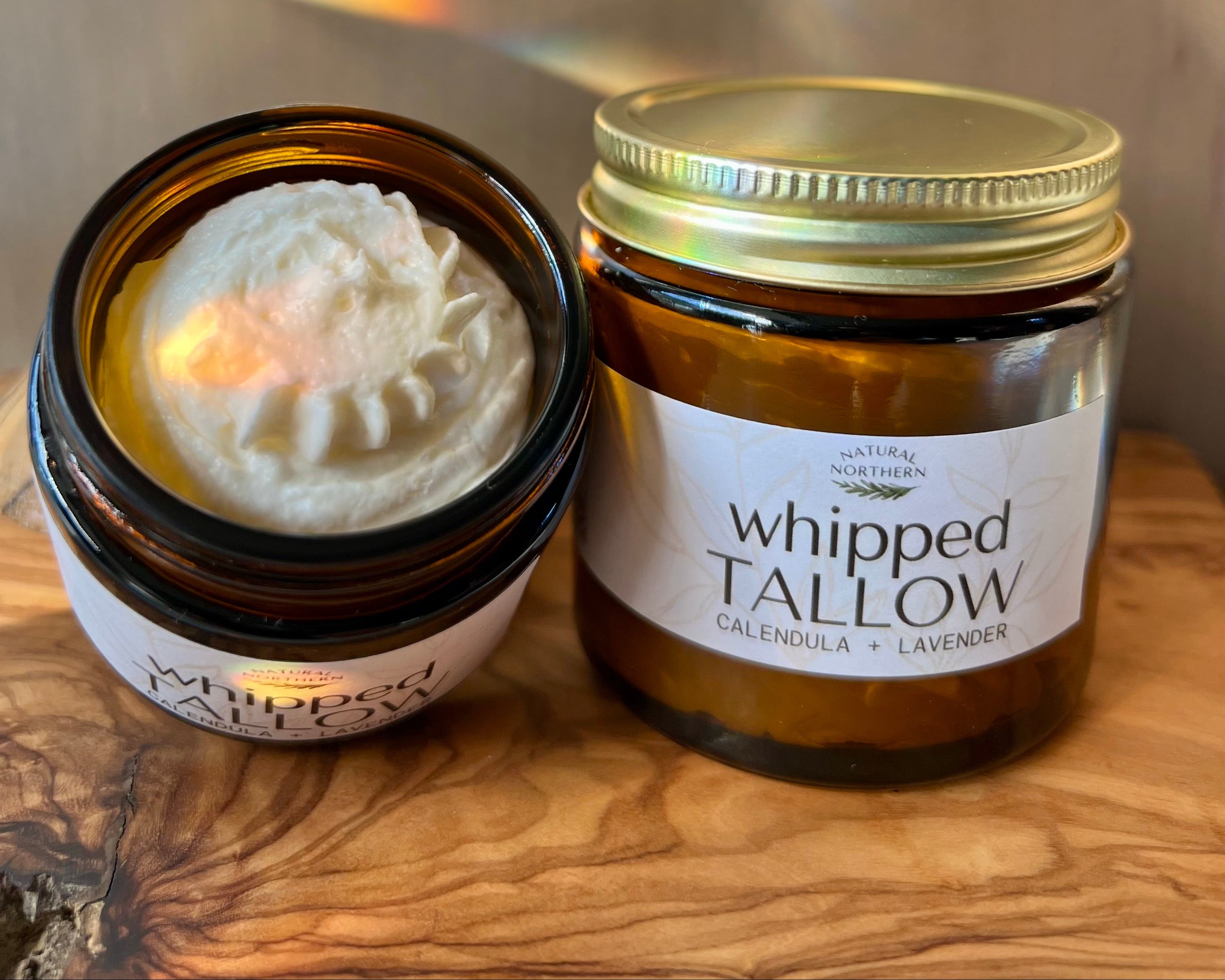 Natural Northern Whipped Tallow Balm for Deep Moisture & Skin Barrier Support - Calendula, Jojoba, Family Care