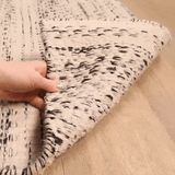 Williford Handwoven Wool Area Rug – striped design, artisan texture, neutral tones