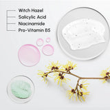 Witch Hazel Clearing Pads for Blemish Control & Gentle Exfoliation, pore refining, oil balancing, skin soothing