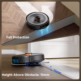 Teendow D10S Max Self-Emptying Robot Vacuum and Mop with LDS Laser Navigation, Smart Floor Cleaning, Automated Dust Collection, Precision Home Mapping
