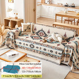 Extra Large Sofa Cover – Stretchable Furniture Protector - Stretch Sofa Protector, Linen Couch Cover, Pet-Friendly Slipcover