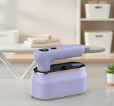 Foldable Portable Garment Steamer Iron – Wet & Dry Handheld Wrinkle Remover, Travel Clothing Press, Compact Steam Iron