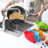Kitchen Gadgets Silicone Pot Side Drain Stopper -spill-proof kitchen gadget, pot edge strainer
