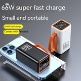 PD66W Fast Charging 20000mAh Power Bank - Portable Charger, Backup Battery, Creative Design