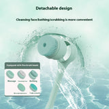 Electric Rotating Bath Brush with Long Handle – Automatic Body Scrubber, Deep Cleansing Shower Tool, Full-Body Exfoliating Brush
