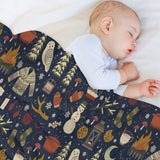 Winter Nights Plush Blanket, Cozy Flannel Throw, All-Season Soft Blanket