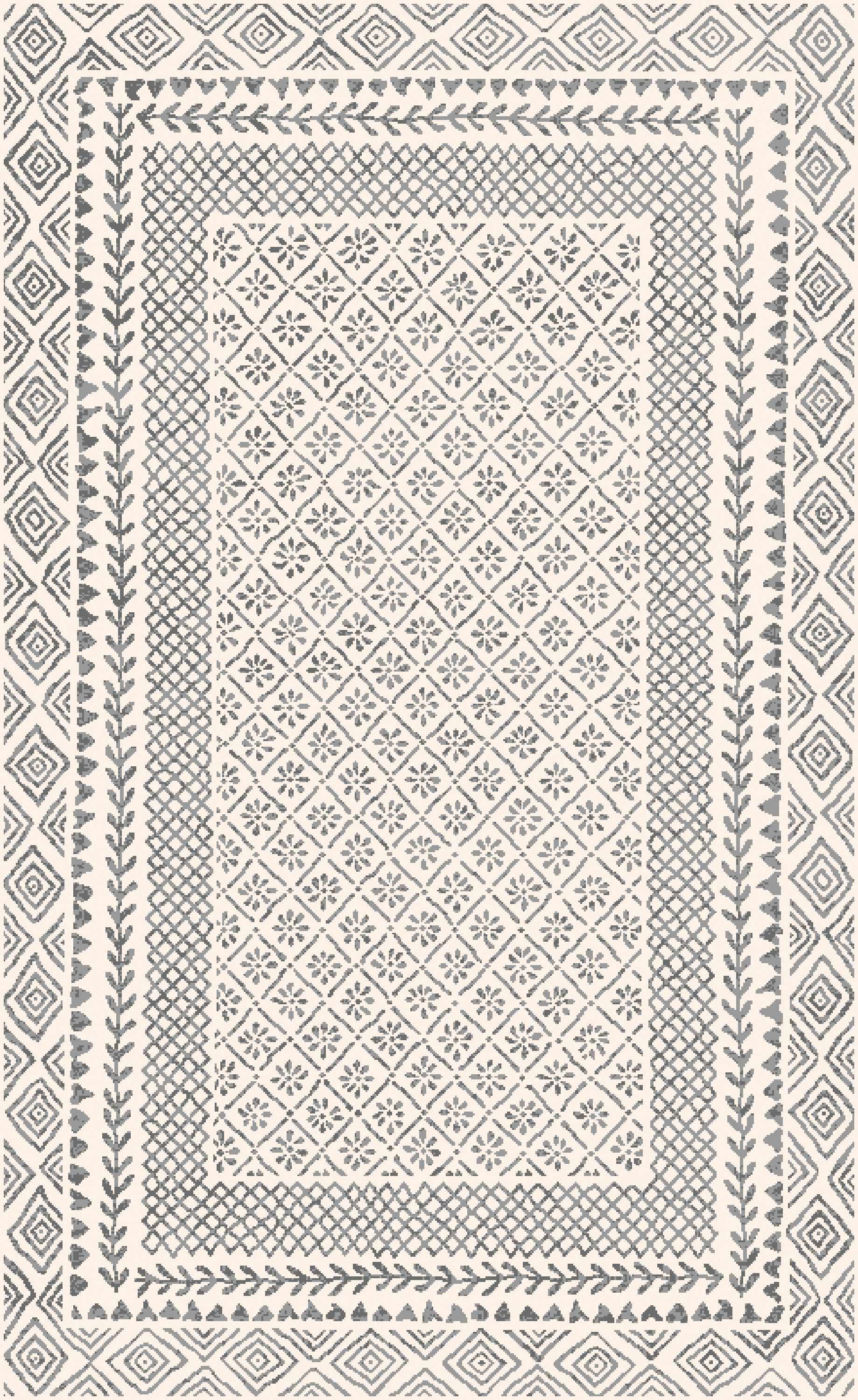 Burdette Soft Neutral Farmhouse Rug – cozy texture, modern pattern, ve ...