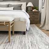Williford Handwoven Wool Area Rug – striped design, artisan texture, neutral tones