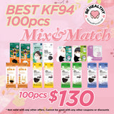 KF94 Mask 100pcs Mix & Match Happy New Year Special