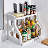 Multilayer Kitchen Storage Shelving - Compact Kitchen Rack, Foldable Storage Stand, Multi-Tier Organizer