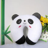 Kids Cartoon U-Shaped Plush Travel Neck Pillow - Cervical Support, Machine Washable Cover, Airplane Comfort