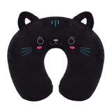 Kids Cartoon U-Shaped Plush Travel Neck Pillow - Cervical Support, Machine Washable Cover, Airplane Comfort
