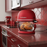 Fritaire Self-Cleaning Non-Toxic Glass Air Fryer 9-in-1 Countertop Oven, Teflon-Free Air Fryer, PFAS-Free Cooker, Convection Oven - Cherry