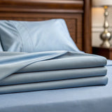 Copper-Infused Bamboo Cooling Sheet Set – Breathable Antimicrobial Luxury Bedding, moisture-wicking sheets, hypoallergenic bamboo bedding, deep pocket cooling linens
