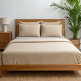 Copper-Infused Bamboo Cooling Sheet Set – Breathable Antimicrobial Luxury Bedding, moisture-wicking sheets, hypoallergenic bamboo bedding, deep pocket cooling linens