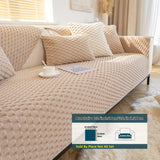 Plush Nordic Sofa Slipcover - Dog-Friendly Sofa Protector, Nordic Plush Slipcover, Non-Slip Couch Cover