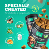 Duck-Flavored Probiotic Soft Chews for Dogs with Pumpkin & Digestive Enzymes - Bowel Support, Nutrient Absorption, Skin & Coat