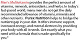 Pure Multi-Vitamins Mens - Men's Wellness, Energy boost, Immune support