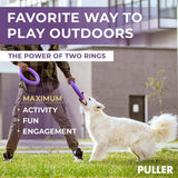 PULLER Standard Dog Play Rings for Large Breeds, Set of 2 - Fetch Training, Tug-of-War, Water Games