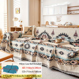 Extra Large Sofa Cover – Stretchable Furniture Protector - Stretch Sofa Protector, Linen Couch Cover, Pet-Friendly Slipcover