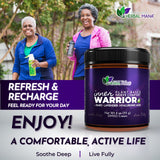 Inner Warrior DMSO Nerve & Muscle Relief Cream with Magnesium for Daily Comfort, Fibromyalgia Support Cream, Lavender Essential Oil Blend, Fast Absorbing Formula