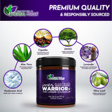 Inner Warrior DMSO Nerve & Muscle Relief Cream with Magnesium for Daily Comfort, Fibromyalgia Support Cream, Lavender Essential Oil Blend, Fast Absorbing Formula