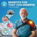 Heated Neck & Shoulder Therapy Massager – Red Light Recovery Wrap, Deep Tissue Relief Device, At-Home Rehab Solution