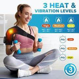 Heated Neck & Shoulder Therapy Massager – Red Light Recovery Wrap, Deep Tissue Relief Device, At-Home Rehab Solution