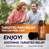 Royal Warrior Cooling Frankincense DMSO Roll-On with Menthol for Joint & Muscle Comfort, Portable Pain Relief Roller, Fast Absorbing Formula, Mess-Free Application