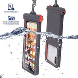 Waterproof Phone Pouch for Mobile Phones Under 6.9 Inches - Diving Protection, Touch Sensitive, Double Lock Seal