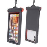 Waterproof Phone Pouch for Mobile Phones Under 6.9 Inches - Diving Protection, Touch Sensitive, Double Lock Seal