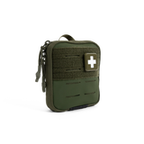 Everyday Carry Compact Trauma First Aid Kit with MOLLE Panel, Tactical Emergency Medical Kit, Portable EDC Survival Pack, Bleeding Control Essentials