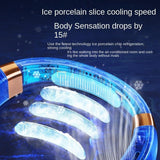 Hands-Free Neck Fan with Light - Bladeless Cooling, Rechargeable 5200mAh Battery, 5-Speed Airflow