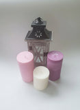 Beeswax Pillar Candle Set – 3-Piece Hand-Poured Collection — natural candles, home ambiance, decorative lighting