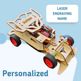 Steering Remote-Controlled Car DIY Kit, Educational STEM Toy – Radio Control, Robotics, Engineering