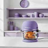 Fritaire Self-Cleaning Non-Toxic Glass Air Fryer 9-in-1 Countertop Oven, Teflon-Free Air Fryer, PFAS-Free Cooker, Convection Oven - Lavendar