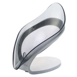 Decor Leaf Shape Self-Draining Soap Holder with Suction Cup for Bathroom & Kitchen, Soap Dish, Drain Tray, Countertop Organizer, Leaf Soap Holder, Self-Draining Soap Dish, Suction Cup Soap Tray