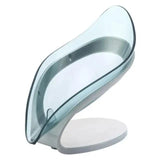 Decor Leaf Shape Self-Draining Soap Holder with Suction Cup for Bathroom & Kitchen, Soap Dish, Drain Tray, Countertop Organizer, Leaf Soap Holder, Self-Draining Soap Dish, Suction Cup Soap Tray