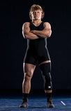 Mid-Length Padded Knee Sleeve - Black – knee support, sports protection, compression gear
