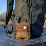 Everyday Carry Compact Trauma First Aid Kit with MOLLE Panel, Tactical Emergency Medical Kit, Portable EDC Survival Pack, Bleeding Control Essentials