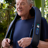 NECKA Rechargeable Shiatsu Neck & Shoulder Massager with Heat Therapy, Deep Kneading Massage, Portable Muscle Relaxation, Full Body Massager