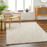 Gowan Beige Minimalist Area Rug – natural texture, modern simplicity, farmhouse