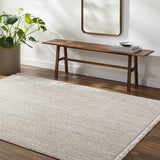 Gowan Beige Minimalist Area Rug – natural texture, modern simplicity, farmhouse