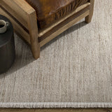 Gowan Beige Minimalist Area Rug – natural texture, modern simplicity, farmhouse