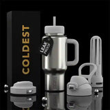 COLDEST 24oz Limitless Ultra V8 Insulated Water Bottle – Leakproof, Floating Design, Multi-Lid Hydration System, stainless steel, cupholder friendly, cirkul compatible