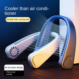 Rechargeable Bladeless Neck Fan with USB Charging and 3 Speed Cooling, Wearable Hands-Free Fan, Personal Neck Cooling Fan, Lightweight Travel Fan