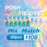 NEW Tie-Dye POSH KF94 Mix and Match 50pcs